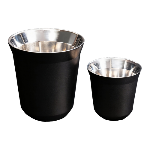 Meraki double-walled insulated cup set, black