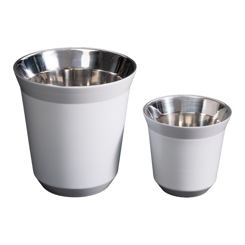 Meraki double-walled insulated cup set, white