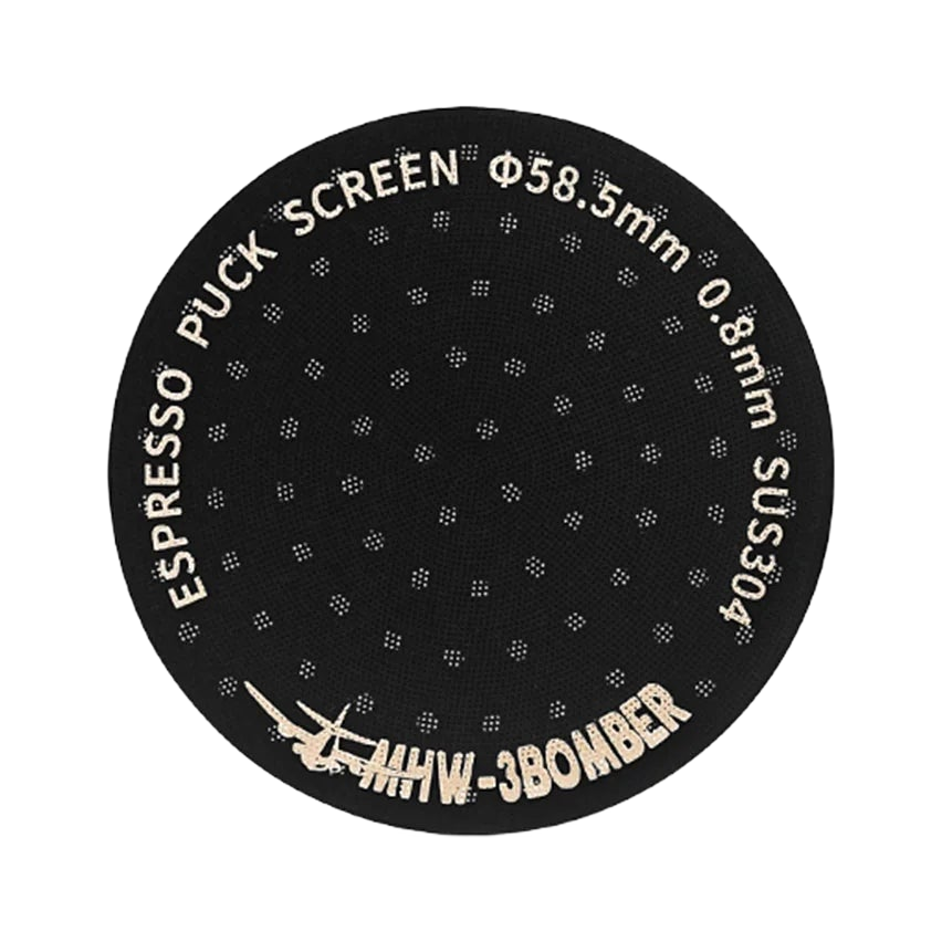 MHW-3BOMBER Espresso 58mm Puck Screen Titanium Coated - product view 1
