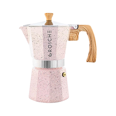 Grosche Milano Stovetop Espresso Coffee Maker Blush Pink - product view 1