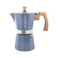 **SALE** Grosche Milano Stone Stovetop Espresso Coffee Maker Indigo Blue - product view 1