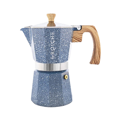**SALE** Grosche Milano Stone Stovetop Espresso Coffee Maker Indigo Blue - product view 1