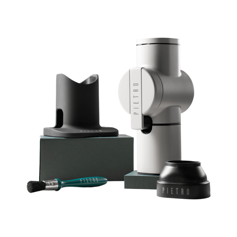 Pietro Hand Grinder / inc Base, Funnel & Brush - product view 2