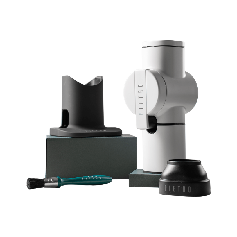Pietro Hand Grinder / inc Base, Funnel & Brush - product view 2