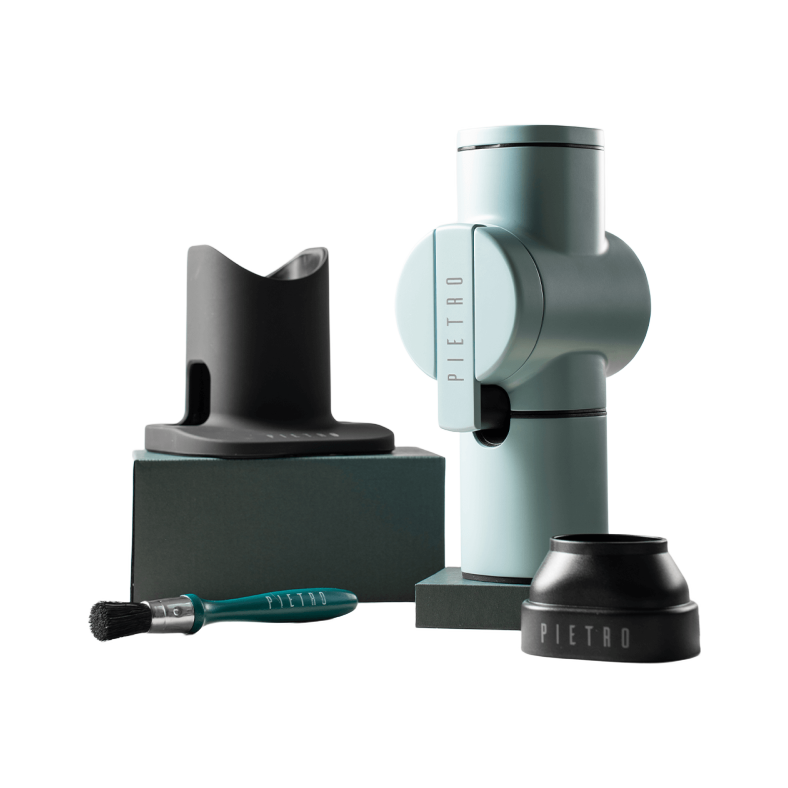 Pietro Hand Grinder / inc Base, Funnel & Brush - product view 3