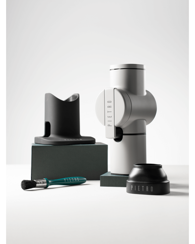 Pietro Manual Hand Grinder Set / inc Base, Funnel & Brush