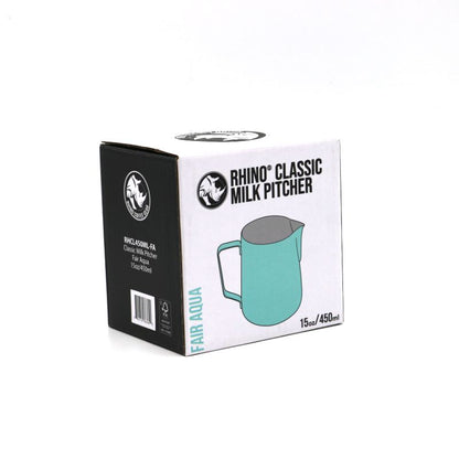 Rhino Classic Milk Pitcher 450ml/15oz - Fair Aqua