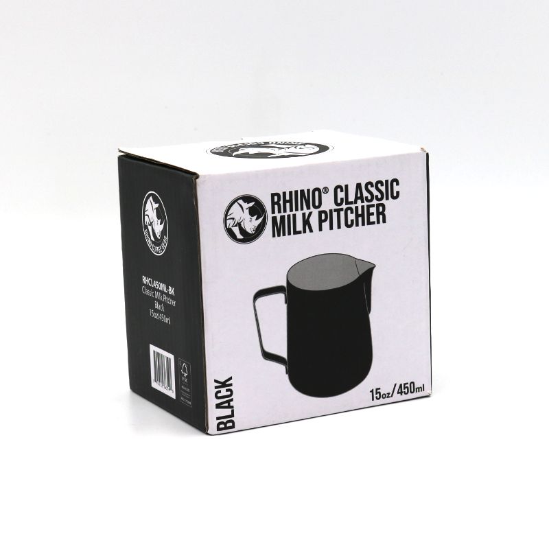 Rhino Classic Milk Pitcher 450ml/15oz - Black