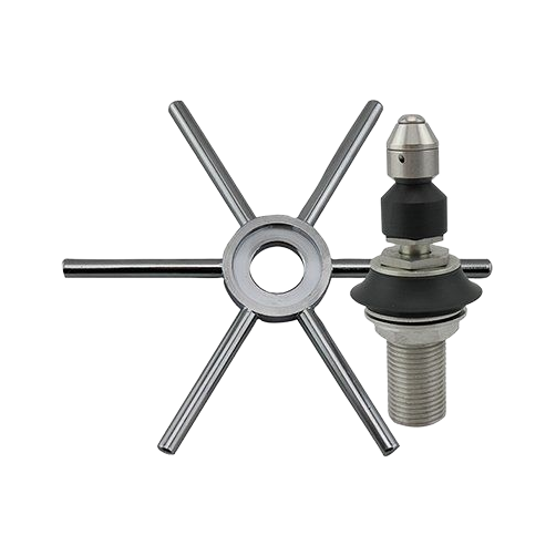 Rhino Pitcher Rinser Spinjet Spray Assembly & Actuator Star. NSF Certified - product view 1