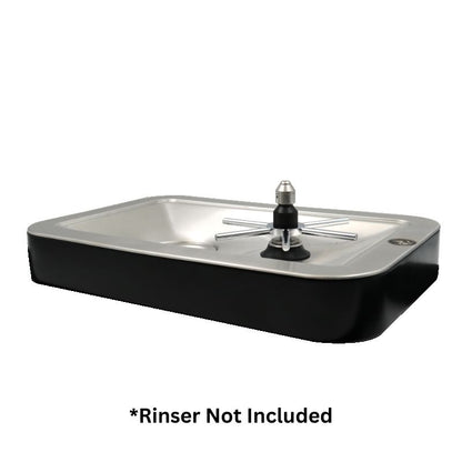 Rhino Pitcher Rinser Riser for 300mm Sink Black