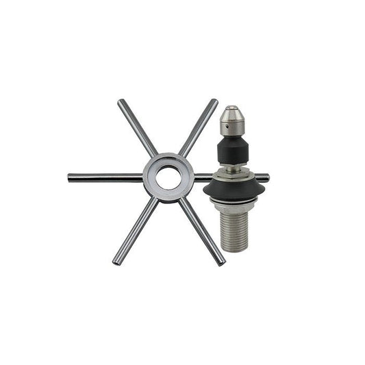 Rhino Pitcher Rinser Spinjet Spray Assembly & Actuator Star. NSF Certified