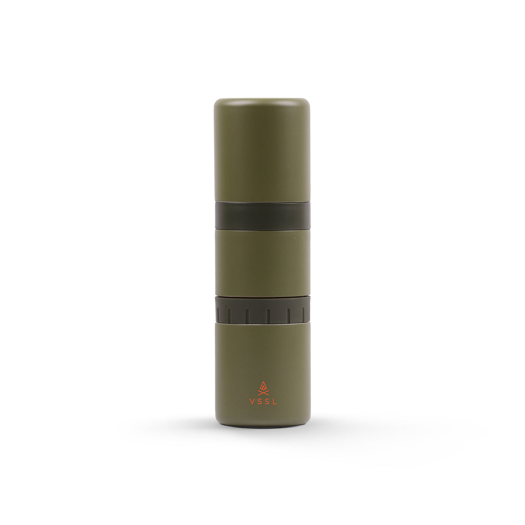 VSSL Nest Pour Over Portable Coffee Kit, Deep Moss