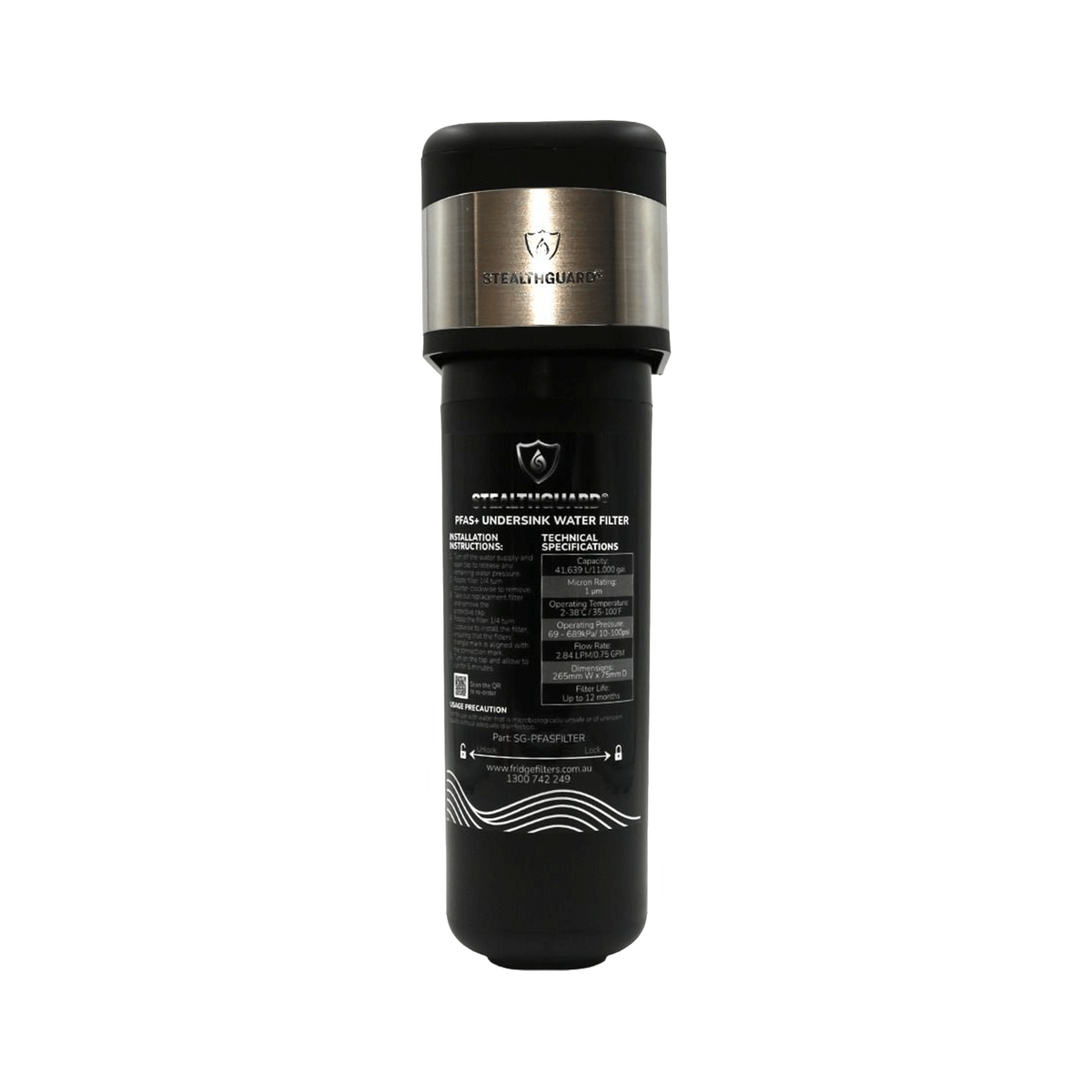 Fridge Filters Australia Stealthguard PFAS+ Undersink Water Filter - product view 1