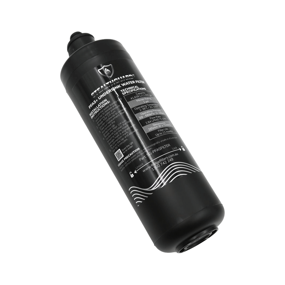 Fridge Filters Australia Stealthguard PFAS+ Undersink Water Filter - product view 2