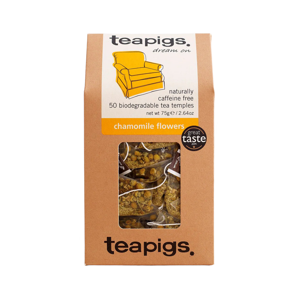 Teapigs Chamomile Flowers Tea - product view 1