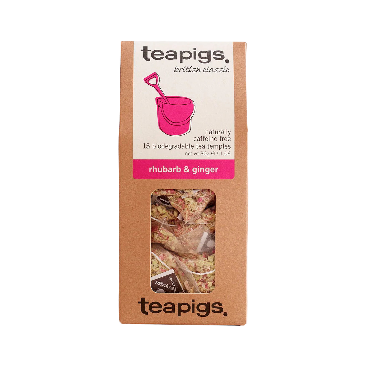 Teapigs Rhubarb & Ginger Tea 15pk - product view 1