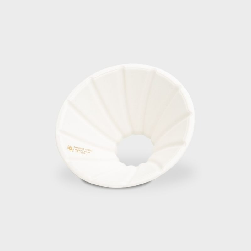 UFO Dripper Ceramic 01 white, top view